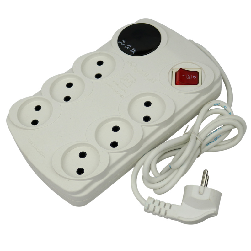 محافظ برق شش خانه آفر الکترونیک Offer Electronic مدل OR-318  طول کابل ۱۸۰ سانتی متر