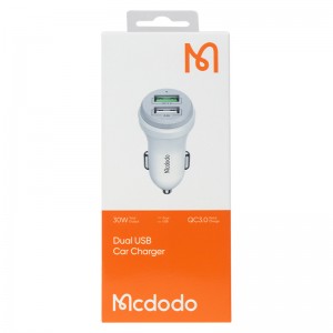 شارژر فندکی فست شارژ مک دودو Mcdodo مدل CC-3840 QC3.0 2.4A 30W