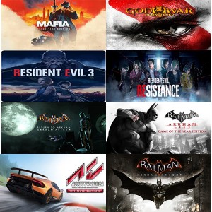 اکانت قانونی مجموعه بازیهای Mafia: Definitive Edition/God of War III/Resident Evil 3/Resident Evil Resistance/Batman: Return to Arkham/Batman: Arkham Knight/Batman: Arkham City/Assetto Corsa: Ultimate Edition برای PS4 و PS5