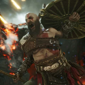 فایل بازی God of War Ragnarok  نسخه کامپیوتر + فلش 128 گیگابایت