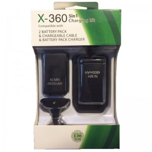 باتری و شارژر دسته بازی 5 کاره Xbox 360 مدل LJL-360