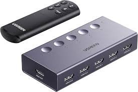 سوئیچ 1 به 5 HDMI یوگرین مدل CM568-90512 4K