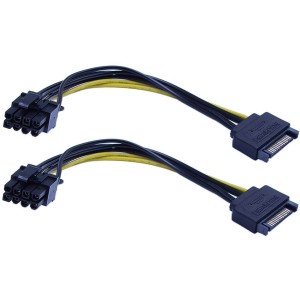 کابل تبدیل برق ساتا به 8 پین و 6 پین گرافیک