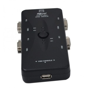 سوئیچ 4 پورت دستی KVM  رویال Royal مدل 4UK