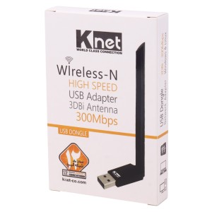 کارت شبکه بی سیم آنتن دار کی نت K-Net 3dbi 300Mbps