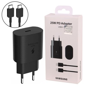 کلگی فست شارژ اورجینال سامسونگ Samsung مدل EP-TA800NBE همراه کابل Type-C