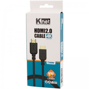 کابل HDMI کی نت K-net نسخه 2.0 مدل K-CH200020 طول کابل 2 متر