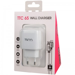 کلگی فست شارژ تسکو TSCO مدل TTC 65 QC3.0 PD 3A + کابل تایپ سی