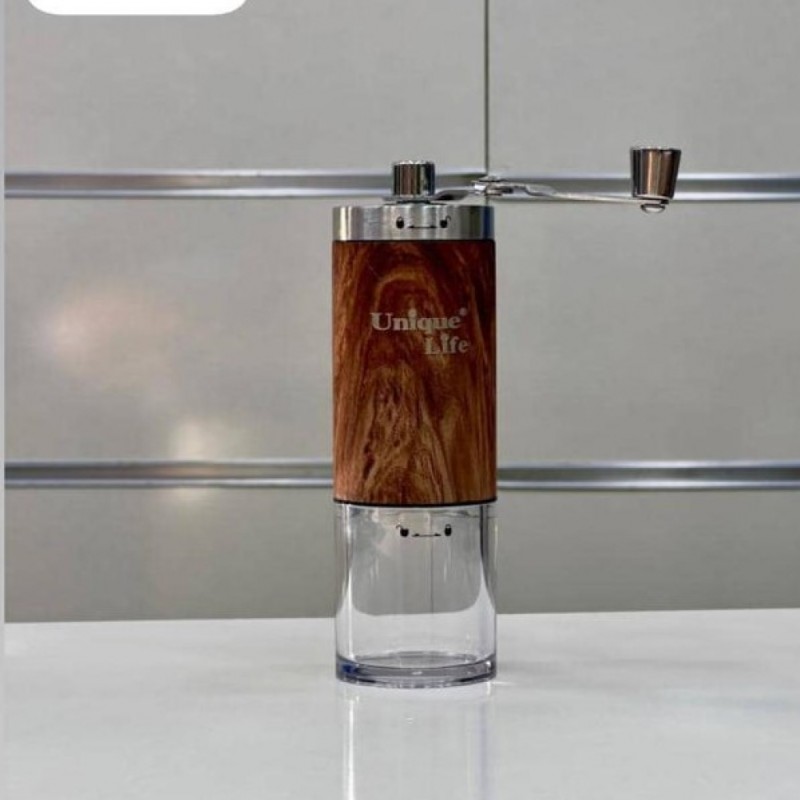 آسیاب دستی قهوه طرح چوب برند یونیک لایف