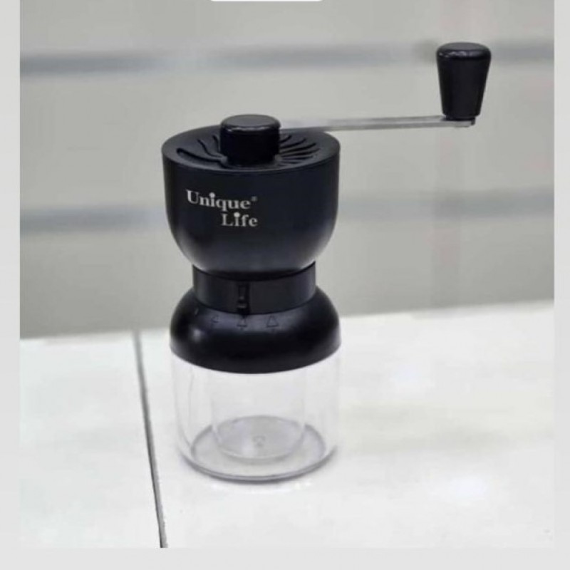آسیاب قهوه دستی درجه دار مشکی یونیک لایف