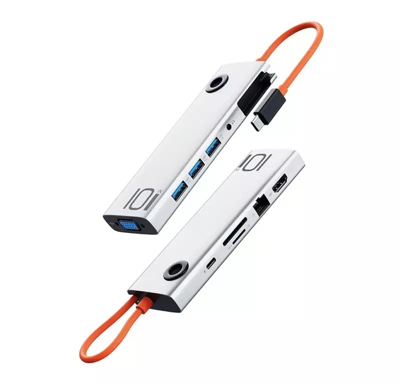 هاب تایپ سی 10پورت راک ROCK TR30