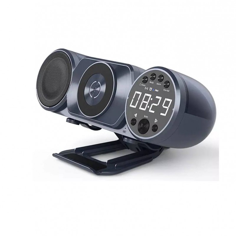 اسپیکر، شارژر بی سیم و سیمی، هولدر موبایل و ساعت رومیزیWD-100