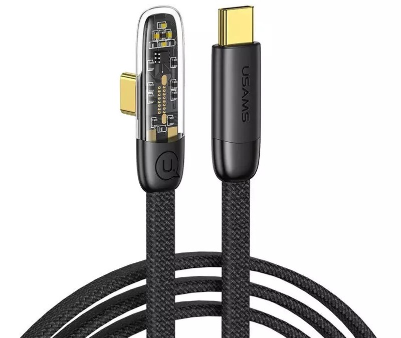 کابل گیمینگ سوپر فست شارژ دو سر تایپ سی 100 وات 2 متری یوسامز USAMS SJ587