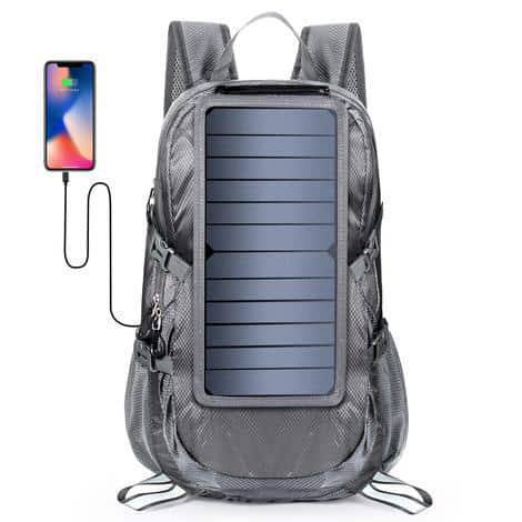کوله پشتی شارژی خورشیدی ضدآب کمپینگ و پیاده روی انعطاف پذیرMORI Solar Chargeable Backpack