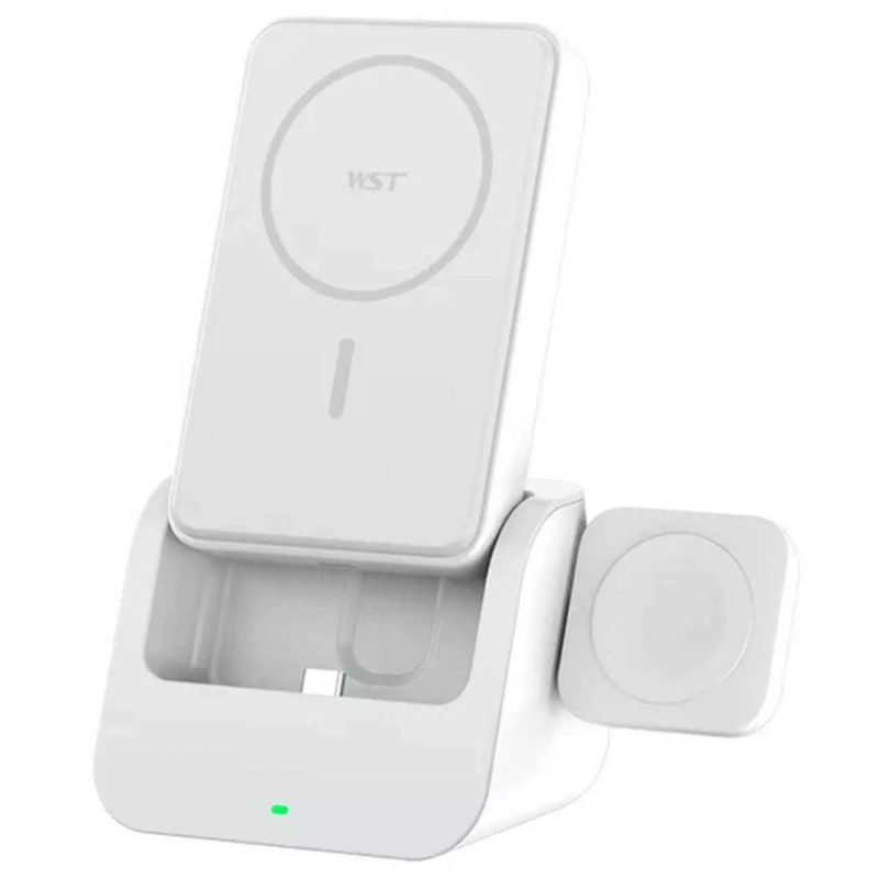 پاوربانک 10000 و شارژ وایرلس آیفون، اپل واچ و ایرپاد WST PT99A 3 in1