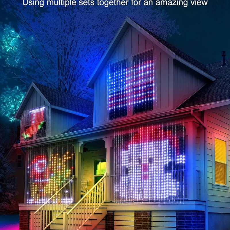 ریسه پرده ای  هوشمند 2*2 متر  ضد آب با قابلیت کنترل از راه دور