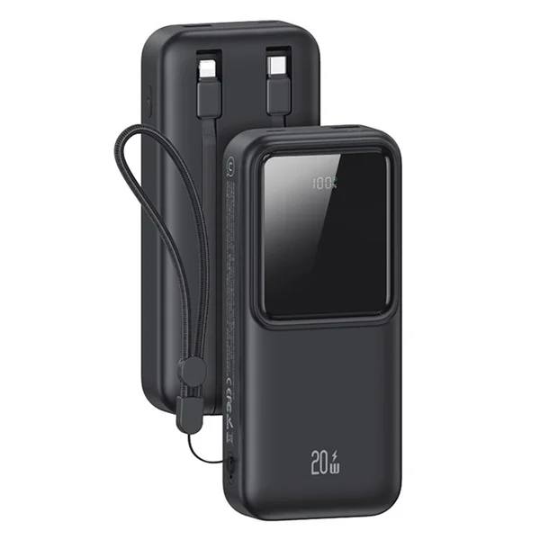 پاوربانک فست شارژ تایپ سی، لایتنینگ و یو اس بی 20 وات 30000 یوسامز  USAMS  US-CD213