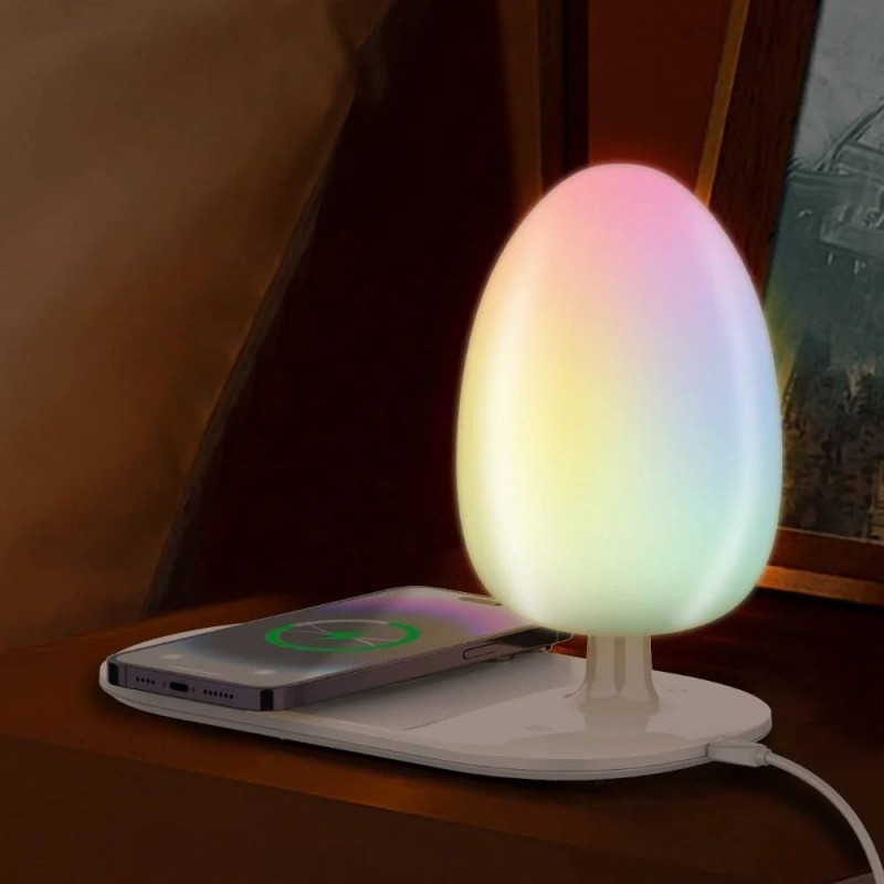 شارژر بی سیم و چراغ خواب رومیزی LDlNO-Y3