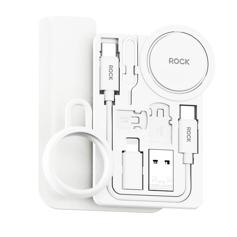 پکیج مسافرتی کامل لوازم شارژ همراه با شارژر اپل واچ راک مدل ROCK L14