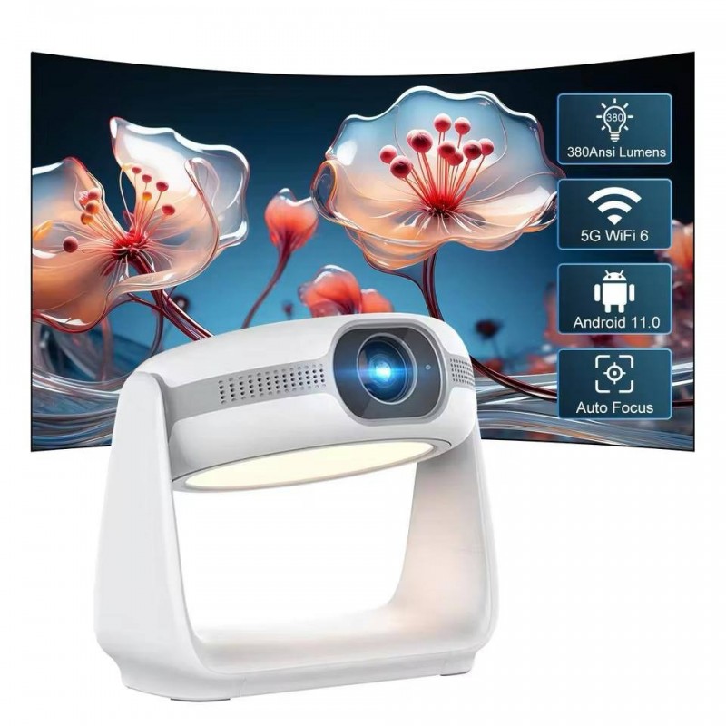 پروژکتور شارژی قابل حمل 4k کد 1528