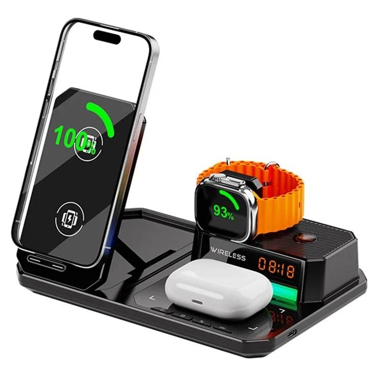 شارژر وایرلس و اسپیکر  مدل   6in1 C18