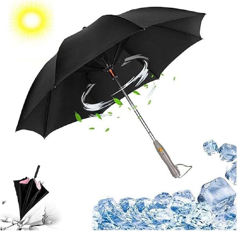 چتر آفتاب گیر همراه با سیستم خنک کننده فن و مه پاش