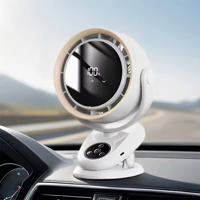 پنکه رومیزی  گیره ای شارژی هوشمند مدل F7 Multifunctional Fan