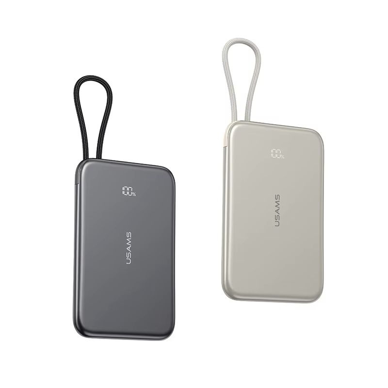 پاوربانک مگنتی 5000 فوق باریک با کابل Type-C یوسامز US-CD227