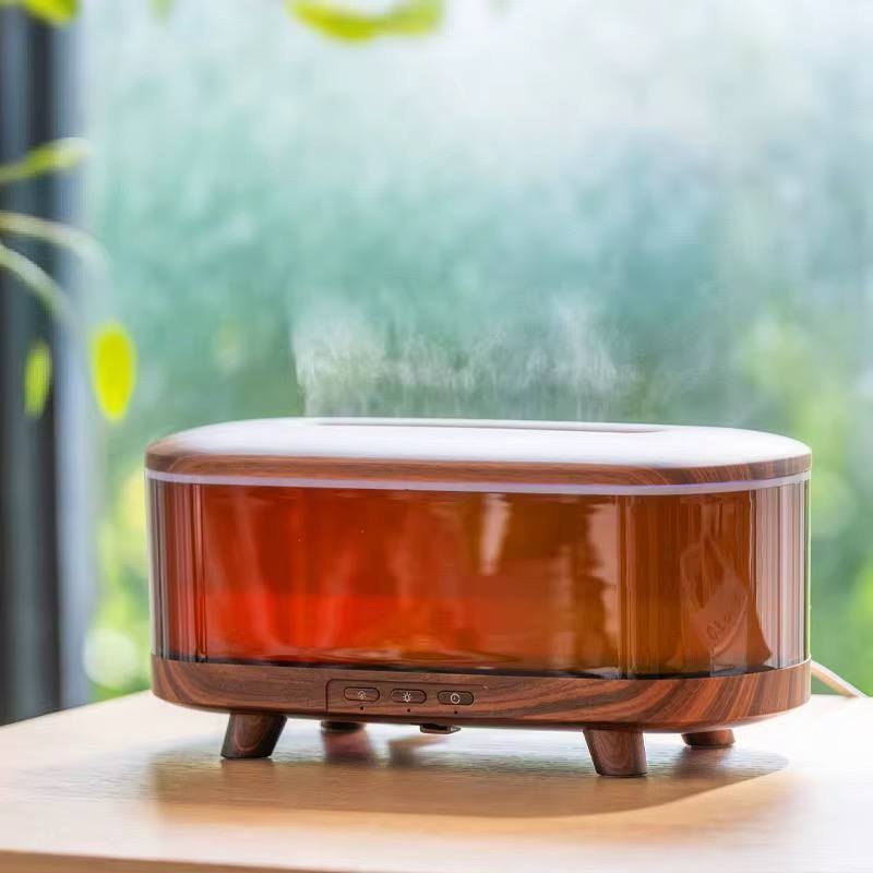 دستگاه بخور و رطوبت ساز هوشمند آروماتراپی HY27 (چراغ خواب RGB)