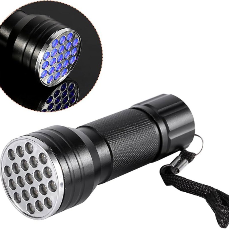چراغ‌قوه دستی فرابنفش UV مدل 21LED