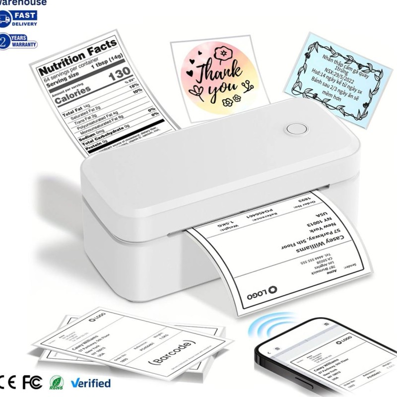 پرینتر حرارتی لیبل‌زن Thermal Label Printer 3inch tdl401 کد 1771