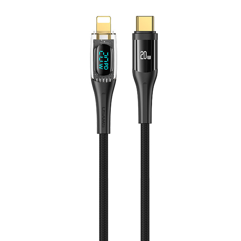 کابل شارژ سریع تایپ سی به لایتنینگ 20 وات 2 متری یوسامز US-SJ589