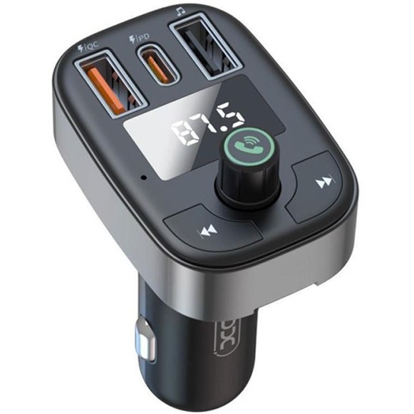 شارژر فندکی و گیرنده بلوتوث خودرو با توان 50 وات ایکس او مدل XO-BCC06