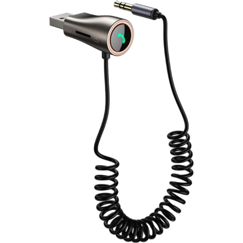 گیرنده بلوتوث خودرو به همراه کابل صدا آی‌یوایکس 1.4 متری راک ROCK B700