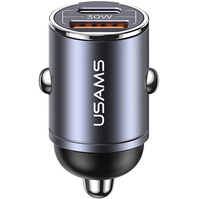 شارژر فندکی فست شارژ یو اس بی و تایپ سی 30 وات یوسامز US-CC206 C38