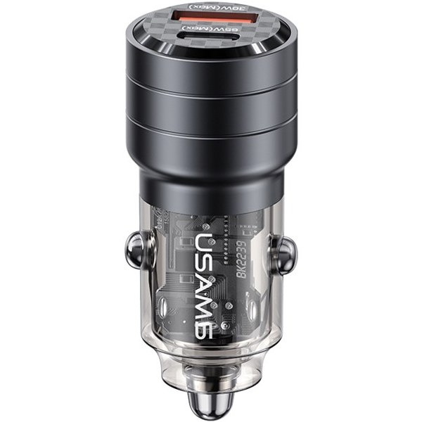 شارژر فندکی فست شارژ 95 وات یوسامز مدل USAMS US-CC176 C36