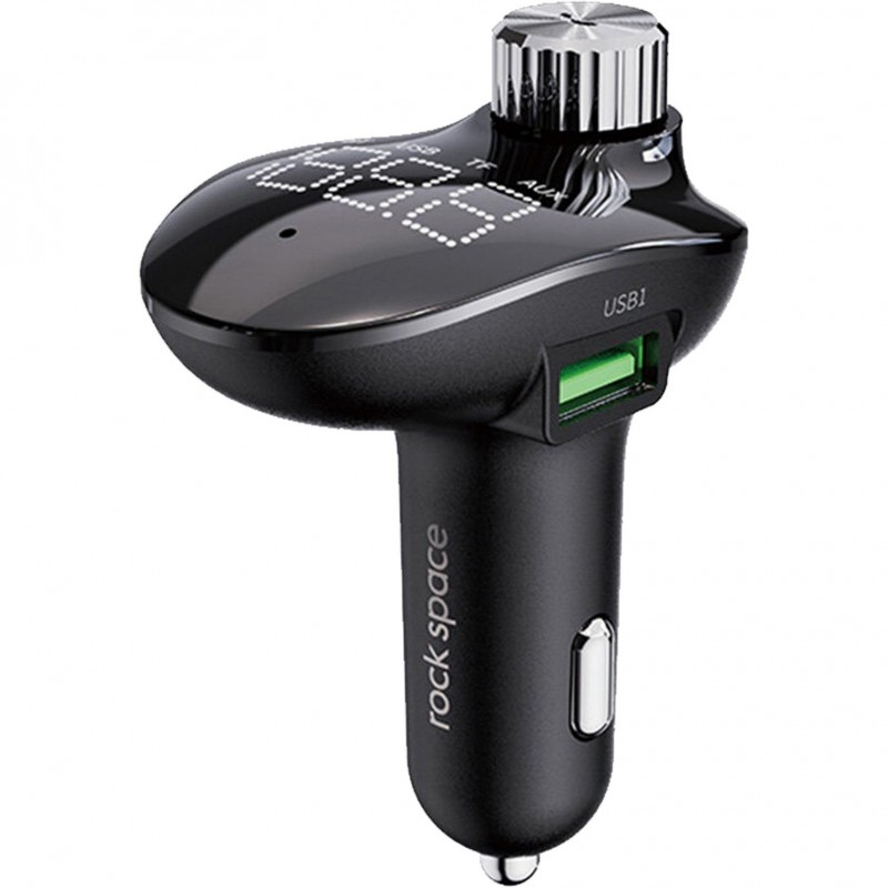 شارژر فندکی فست ماشین یو‌اس‌بی و پخش کننده بلوتوث راک B302