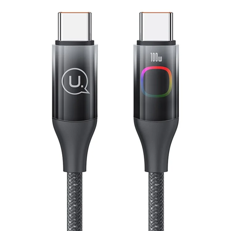 کابل فست شارژ تایپ سی به تایپ سی 100 وات 1.2 متری یوسامز US-SJ640