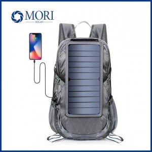 کوله پشتی شارژی خورشیدی ضدآب کمپینگ و پیاده روی انعطاف پذیرMORI Solar Chargeable Backpack