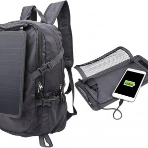 کوله پشتی شارژی خورشیدی ضدآب کمپینگ و پیاده روی انعطاف پذیرMORI Solar Chargeable Backpack