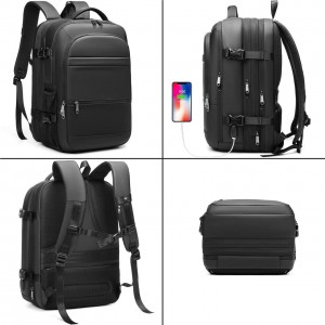 کیف کوله دارای پاور بانک و جادار برای لپتاپ تا 17.3in ضدآب پوسو Poso PS-660 Travel Backpack