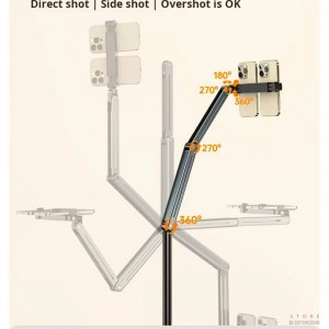استند چندکاره آلومینیومی 360 درجه برای موبایل و تبلت مدل  P86S