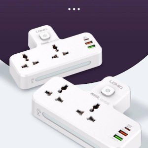 چند راهی 2 سوکت و 2 یو‌اس‌بی و یک تایپ‌سی الدنیو Ldnio Power Strip SC2311