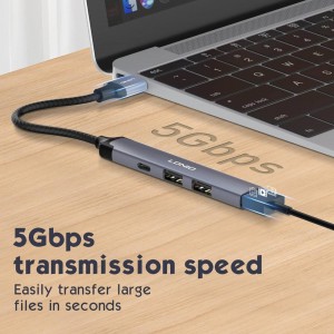 هاب 4 پورت الدنیو با IC هوشمند مدل LDNIO DS-44C