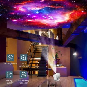 چراغ پروژکتور کهکشانی دیسک خور با طرح های مختلف منظومه شمسی  galaxy projector