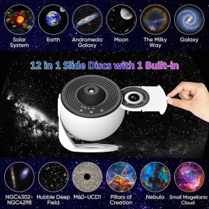 چراغ پروژکتور کهکشانی دیسک خور با طرح های مختلف منظومه شمسی  galaxy projector