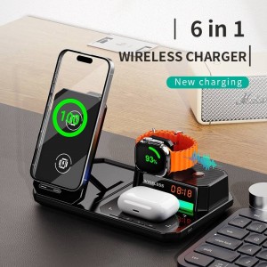 شارژر وایرلس و اسپیکر گرین لاین مدل   Green Lion 6 in 1 C18