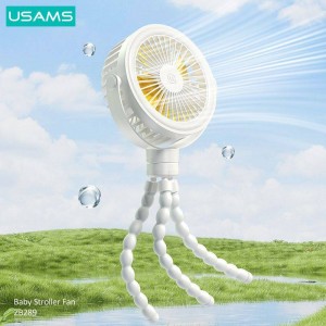 پنکه پایه فنری چراغ دار رومیزی  USAMS -ZB289