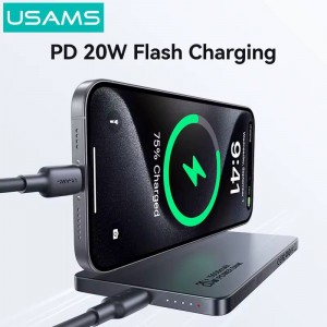پاوربانک وایرلس 5000 مگنتی 20 وات  یوسامز  USAMS CD231