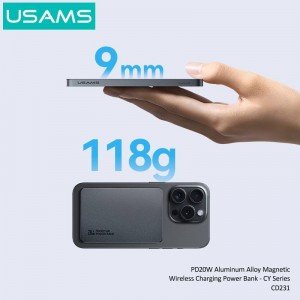 پاوربانک وایرلس 5000 مگنتی 20 وات  یوسامز  USAMS CD231